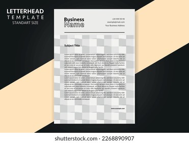 Corporate Business Letterhead, Elegant and minimalist style letterhead template design full Vector.