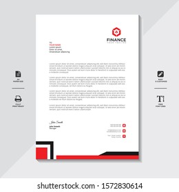 Corporate Business Letterhead Template Design full Vector.