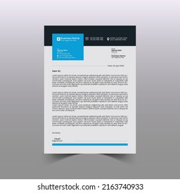 Corporate or Business Letterhead Template Design, Brand Identity, Join Letter, Company Profile with Creative, Eye Catching, Professional, Modern and Abstract Vector A4 Size Layout