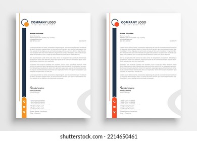 Corporate Business letterhead template design