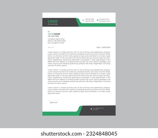 corporate business letterhead template design