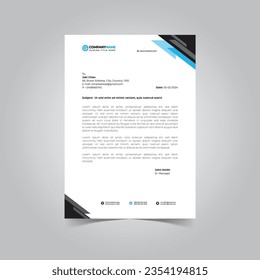 Corporate Business Letterhead Template Vector file, Creative Design