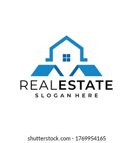 Corporate business logo abstract design template. real estate building house logotype concept and business card also suit to be placed everywhere