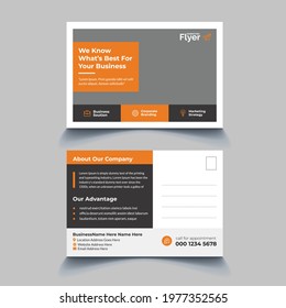 Corporate Business Marketing Postcard Template Design