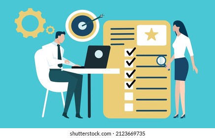Corporate Business meeting in office.vector design.