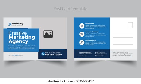 corporate business Modern postcard or EDDM Simple and Clean design template