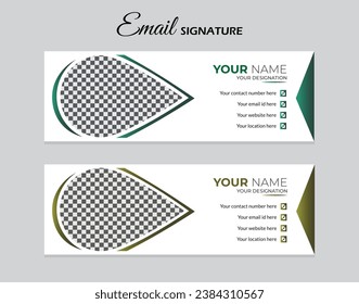 Corporate business multi purpose email signature templates with image.