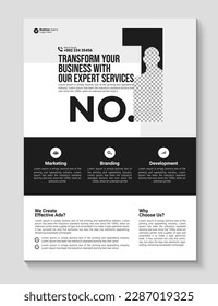 corporate business multipurpose flyer design and brochure cover page template