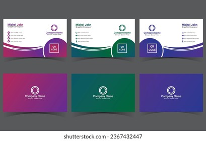 Corporate business name card. Business card design. Name card design. Business card template
