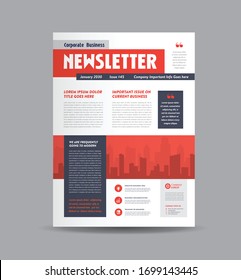Corporate Business Newsletter Design | Company Flyer & Journal Design