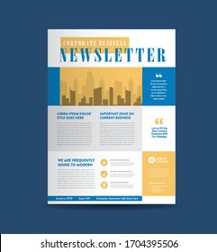 Corporate Business Newsletter Design | Company Flyer & Journal Design