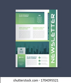 Corporate Business Newsletter Design | Company Flyer & Journal Design