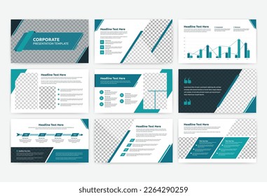 Corporate business overview presentation template design