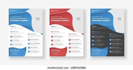 Corporate business pamphlet brochure cover flyer poster leaflet design layout background, different color variation A4 size vector portfolio unique shapes, corporate book report artwork.
