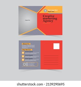 corporate business post card design