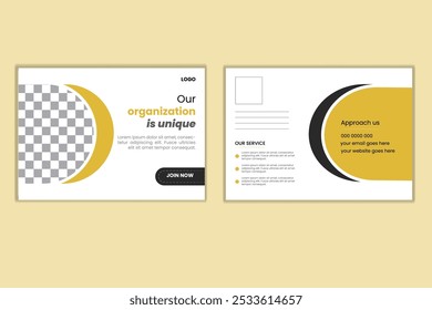 Corporate business post card design template