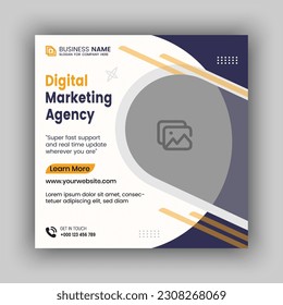 corporate business post design template.