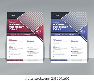 Corporate business Post design template  promotion, business proposal, marketing, publication advertising 