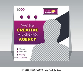 Corporate business Post design template  promotion, business proposal, marketing, publication advertising 