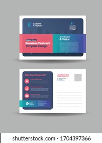 Corporate Business Postcard Design | Direct Mail Invitation Card Design