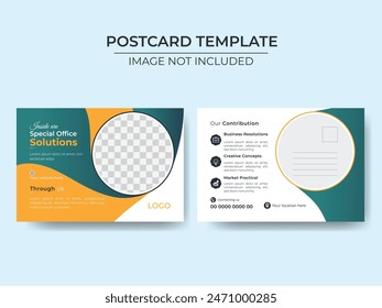 Corporate Business Postcard Design. Professional Business Postcard Design Template, Invitation Design