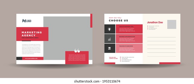 Corporate Business Postcard Design or Save The Date Invitation Card  or Direct Mail EDDM Design 