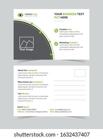Corporate Business Postcard design template
