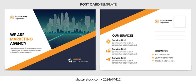 Diseño de plantillas de tarjetas postales para empresas