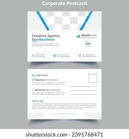 Corporate Business Postcard Template Design