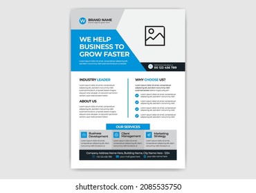 Corporate, Business, Poster, Cover layout, Annual Report, Flyer in A4 Template Design 24 with colorful Circle, Rectangle, Triangle shape for Brand, Company and Market