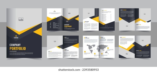 Corporate business presentation guide brochure template with cover, Modern company profile brochure template design Layout. Brochure creative design.