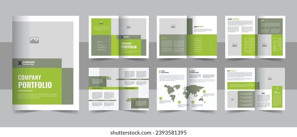 Corporate business presentation guide brochure template with cover, Modern company profile brochure template design. Corporate business presentation guide brochure template, Annual report vector eps