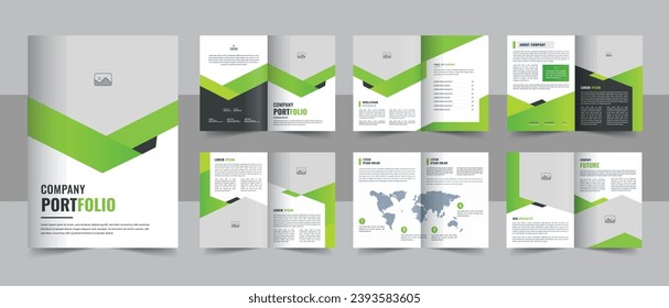 Corporate business presentation guide brochure template with cover, Modern company profile brochure template. Company profile brochure template layout design, multipage business brochure design