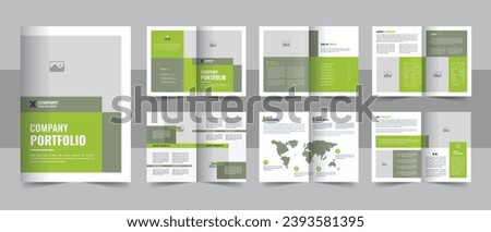 Corporate business presentation guide brochure template with cover, Modern company profile brochure template design. Corporate business presentation guide brochure template, Annual report vector eps