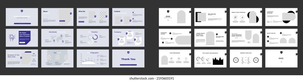 corporate business presentation template bundle. use for leaflet, flyer, annual report, advertising, with infographic elements professional style. 
