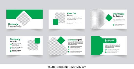 Diseño de plantillas de presentación de negocios corporativos