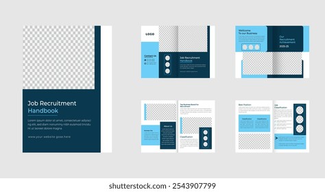 Corporate business presentation template design, Multipage  profile Brochure template, black and blue grebe colorful brochure template.