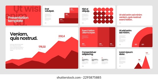 Corporate business presentation template. Elements of infographics use in presentation, flyer and corporate report. Dashboard template with big data visualization.