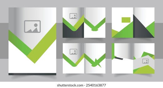 Fondo de Plantilla en blanco de diseño de Ilustración vectorial de folleto de presentaciones comerciales Corporativas