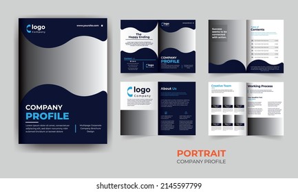 Corporate Business profile brochure design template Premium business brochure design Vector