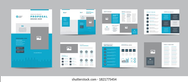 Corporate Business Project Proposal Design | Annual Report and Company Brochure | Booklet and Catalog Design 