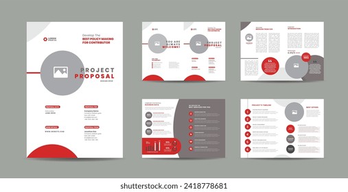 Corporate Business Project Proposal Design or Annual Report and Company Brochure or Booklet and Catalog Design 