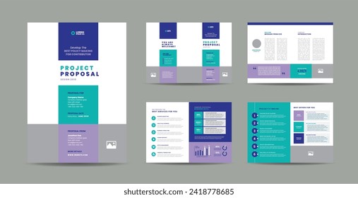 Corporate Business Project Proposal Design or Annual Report and Company Brochure or Booklet and Catalog Design 