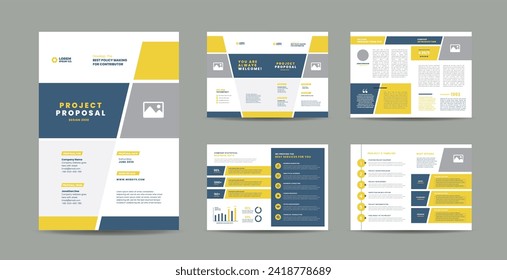 Corporate Business Project Proposal Design or Annual Report and Company Brochure or Booklet and Catalog Design 