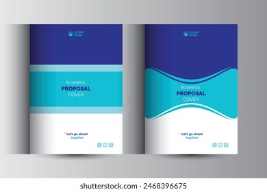 Corporate Business Proposal Catalog Cover Design Template concepts