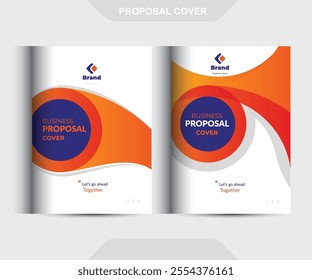 Corporate Business Proposal Catalog cover Design Template concepts