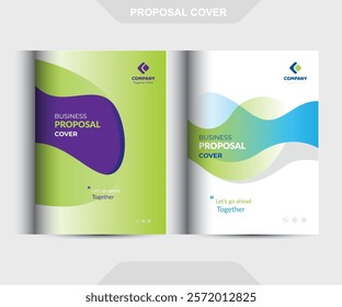 Corporate Business Proposal catalog cover Design Template