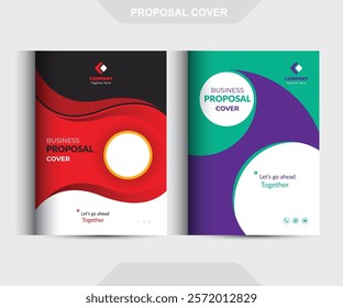 Corporate Business Proposal catalog cover Design Template