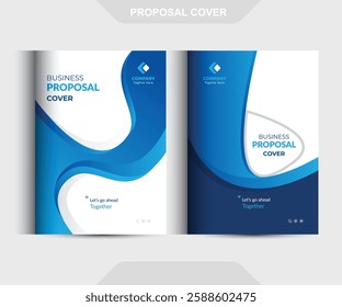 Corporate Business Proposal catalog cover Design Template concepts