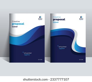 Corporate Business Proposal Cover Design Template Concept adept for multipurpose projects